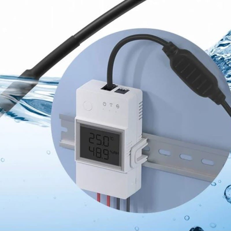 Sonoff WTS01 Negro - Sensor de temperatura impermeable para THR316/320