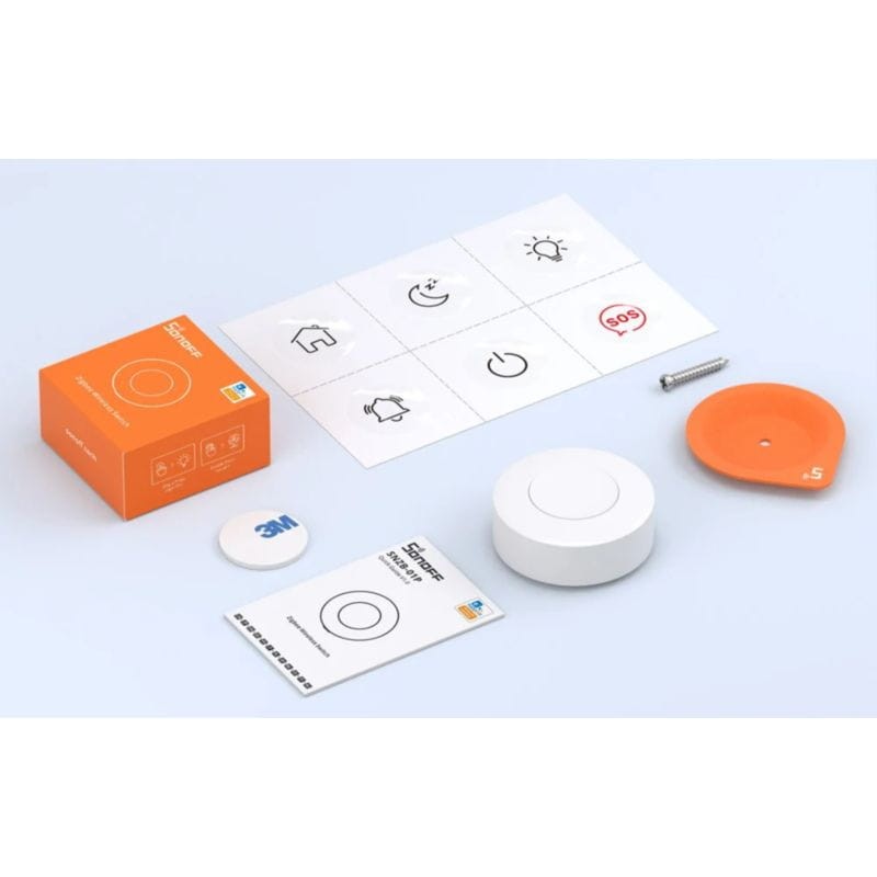 Sonoff SNZB-01P - Interruptor inteligente inalámbrico redondo Zigbee