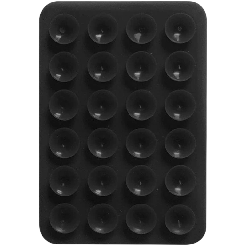 Soporte adhesivo de smartphone con ventosa Negro