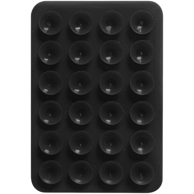 Soporte adhesivo de smartphone con ventosa Negro Hover Image