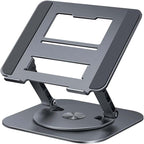 Soporte Giratorio LS928 para Tablet y Ordenador Portátil de Aluminio Gris Oscuro
