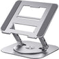 Soporte Giratorio LS928 para Tablet y Ordenador Portátil de Aluminio Plata