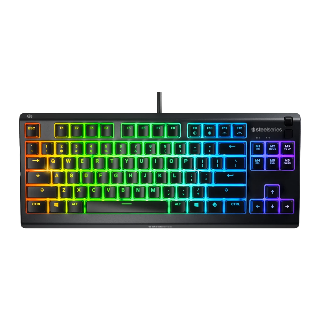 Teclado Gaming SteelSeries Apex 3 TKL RGB Membrana Distribución US Negro