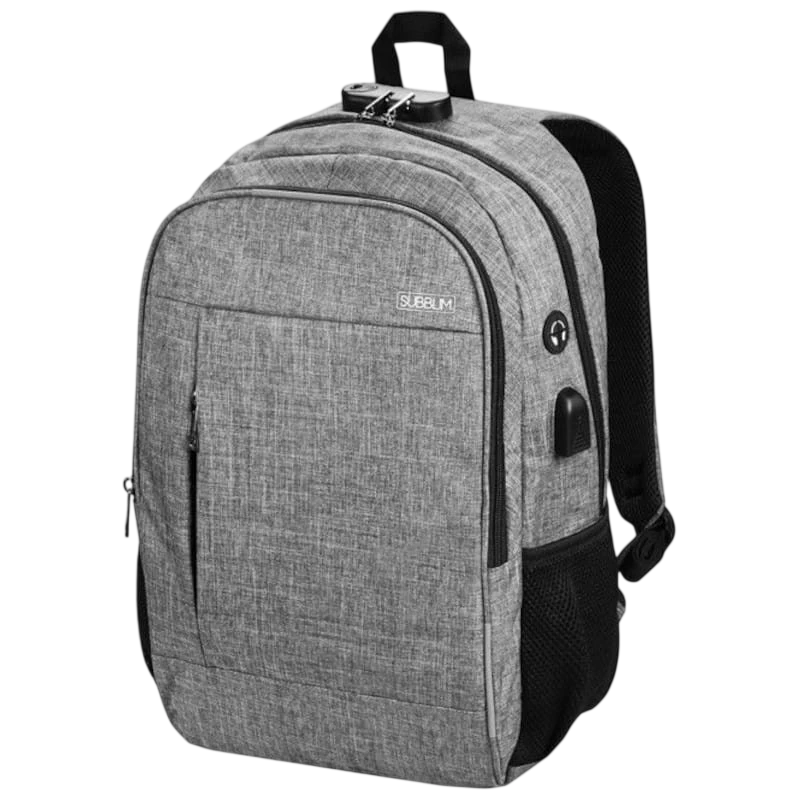 Subblim Urban Lock System 16 Gris - Mochila para Portátil
