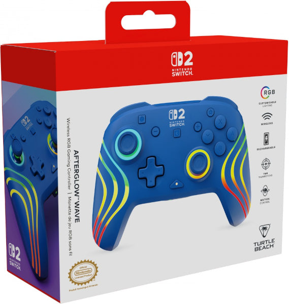 Turtle Beach Afterglow Wave Wireless Rgb Gaming Controller Blue (azul) (switch/oled/lite)