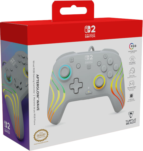 Turtle Beach Afterglow Wave Wired Rgb Gaming Controller Grey (gris) (switch/oled)