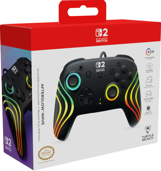 Turtle Beach Afterglow Wave Wired Rbg Gaming Controller Black (negro) (switch/oled)