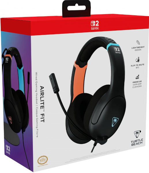 Turtle Beach Airlite Fit Wired Gaming Headset Red & Black (rojo & Negro) (switch/oled/lite)