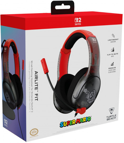 Turtle Beach Airlite Fit Wired Gaming Headset Super Mario (switch/oled/lite) Hover Image