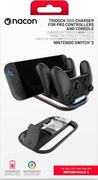 Nacon Tridock Rgb Charger For Pro Controllers And Console