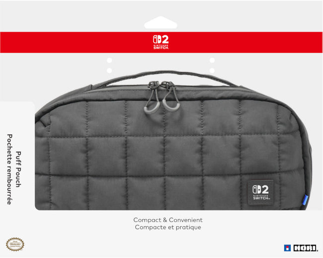 Hori Puff Pouch Black (funda Acolchada Negra) ( Switch2 / Switch / Oled ) Hover Image