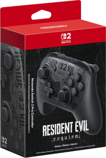 Nintendo Switch 2 Pro Controller Resident Evil Requiem Ed.