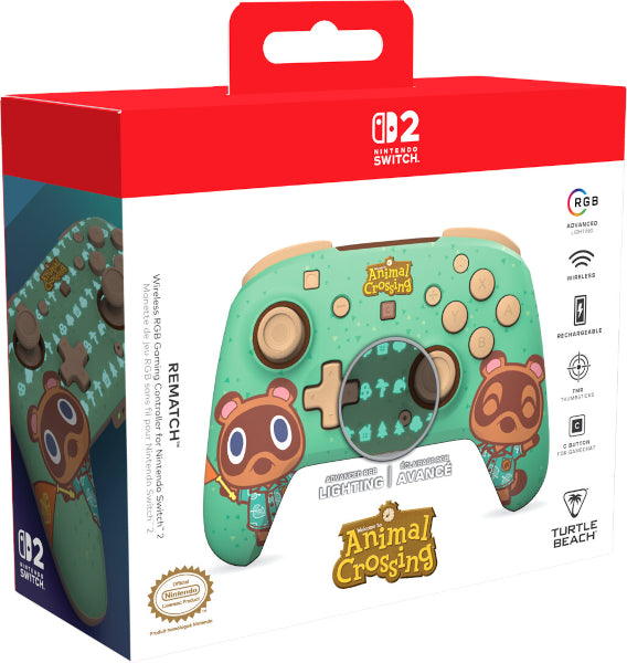 Turtle Beach Rematch Wireless Controller Animal Crossing Timmy & Tommy (switch/oled/lite)