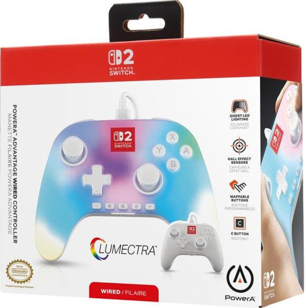 Power A Advantage Wired Controller Lumectra White (blanco)