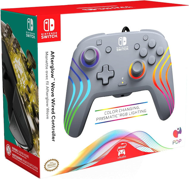 Mando Pdp Afterglow Wave Wired Controller Grey (gris) ( Switch 2 ) Hover Image