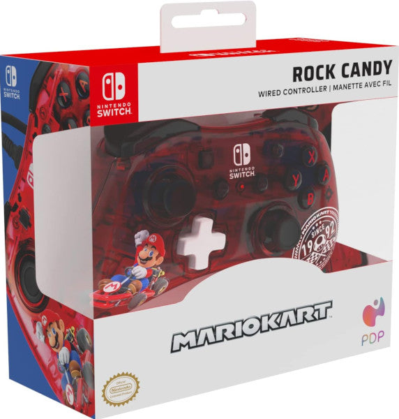 Mando Pdp Rock Candy Mario Kart Wired Controller ( Switch 2 / Lite / Oled ) Hover Image