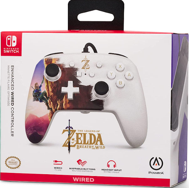 Accesorio Power A Enhanced Wired Controller The Legend Of Zelda Breath Of The Wild Hero`s Ascent (oled) Hover Image