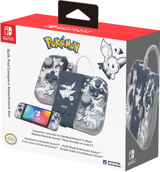 Split Pad Hori Split Pad Compact Attachment Set Pokemon Eevee (switch/oled) Nsw-453u Hover Image