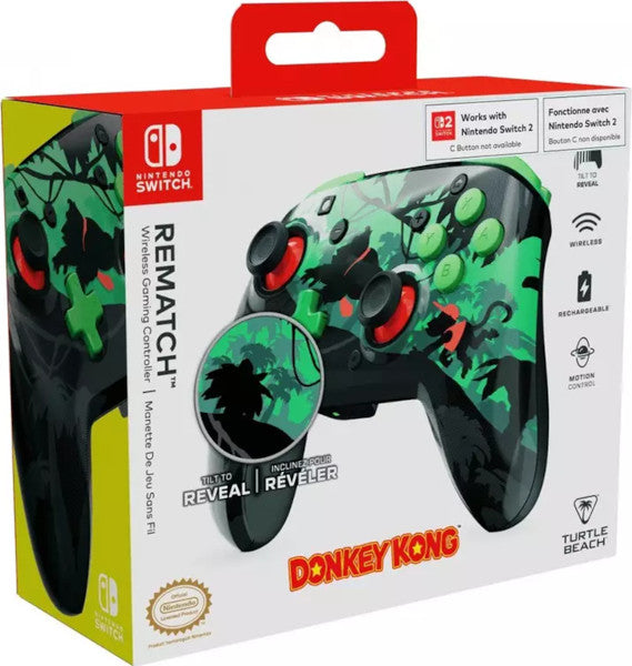 Mando Turtle Beach Rematch Wireless Controller Donkey Kong Reveal (switch 2) Hover Image