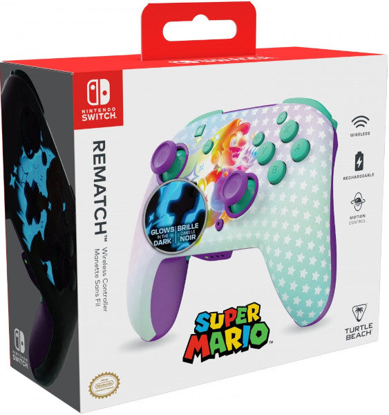 Mando Turtle Beach Rematch Wireless Controller El Increible Mario (glows In The Dark) Hover Image