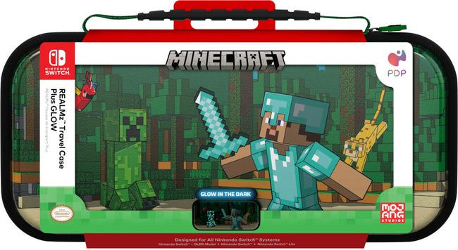 Funda Pdp Realmz Travel Case Plus Glow Minecraft (switch/lite/oled) Hover Image