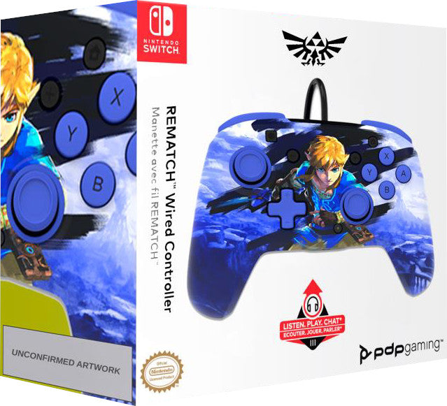 Mando Pdp Rematch Wired Controller The Legend Of Zelda Warrior Link ( Switch 2 ) Hover Image