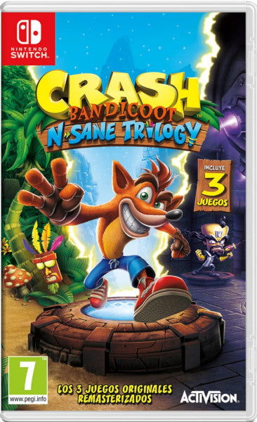 Crash Bandicoot N. Sane Trilogy (incluye 2 Niveles Adicionales) Nintendo Switch Hover Image