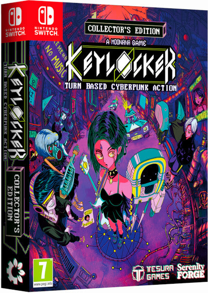 Keylocker Turn Based Cyberpunk Action Collector's Edition Nintendo Switch