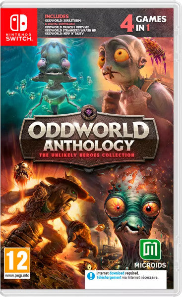 Oddworld Anthology-the Unlikely Heroes Collection (4 Games In 1) Nintendo Switch Hover Image