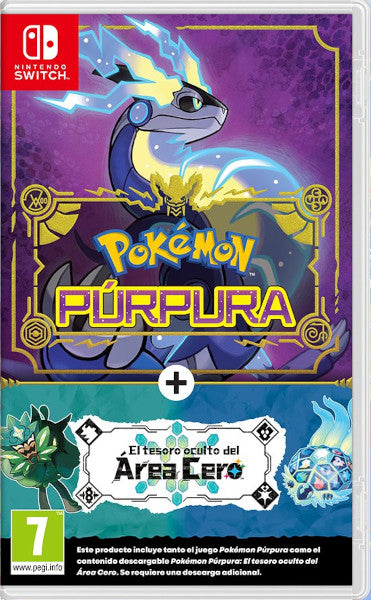 Pokemon Purpura + El Tesoro Oculto Del Area Cero (pack De Expansion) Nintendo Switch Hover Image