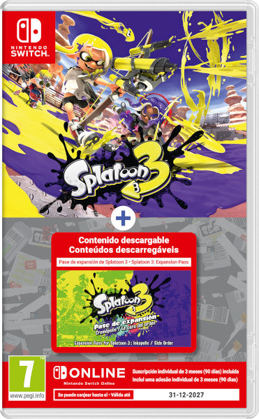 Splatoon 3 + Expansion Pass + 3 Meses Nso Nintendo Switch Hover Image