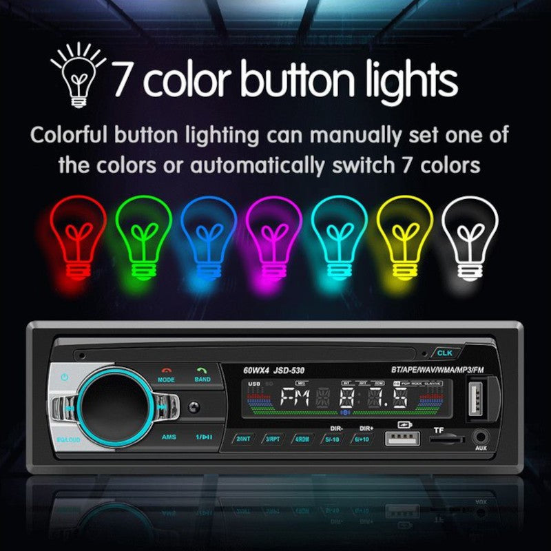 Autoradio 1 DIN SWM 530L Bluetooth Negro