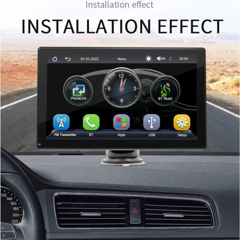 Pantalla táctil universal SWM B5308 9 Pulgadas Carplay y Android Auto Negro - Reproductor multimedia para coche