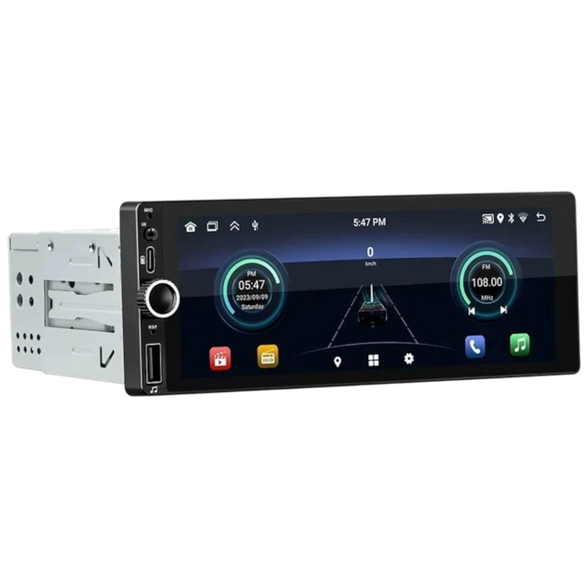 Autoradio 1 DIN SWM D6021A 2GB/64GB GPS Carplay/Android Auto Negro Hover Image