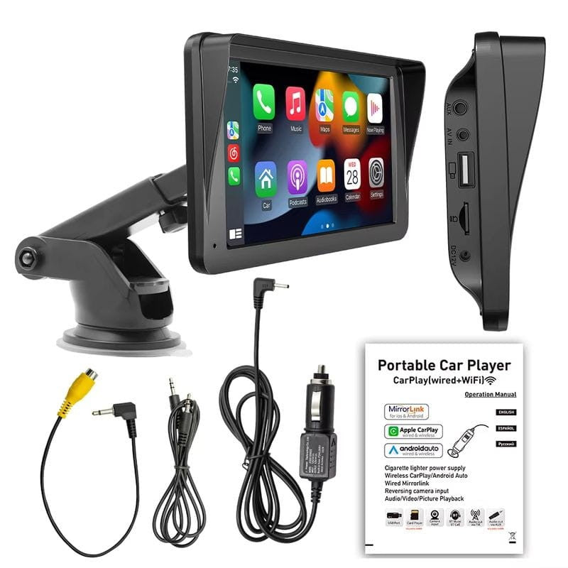 Pantalla táctil universal SWM B5300L 7 pulgadas Carplay/Android Auto Inalámbrico Negro