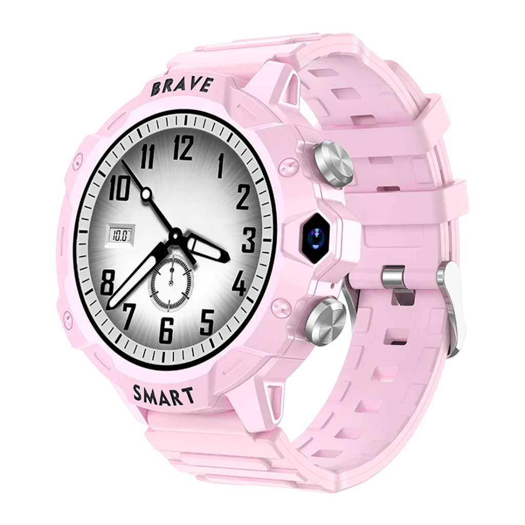 T75 Kids Smart Watch 4G Rosa Botón SOS Videollamada GPS LBS IP67