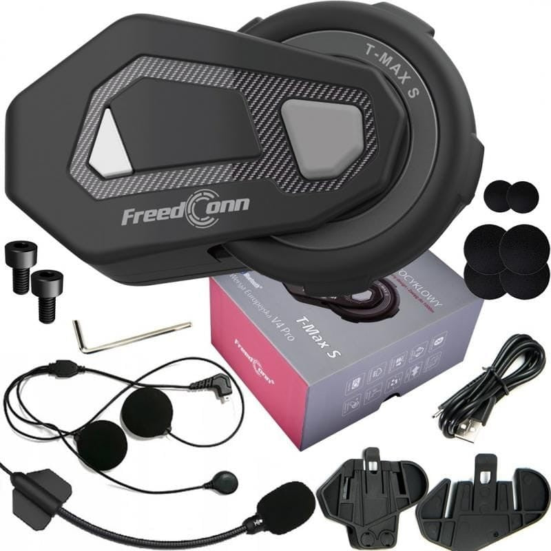 intercomunicador Para Motos FreedConn T-MAXS Mesh 6 conductores conversación simultánea