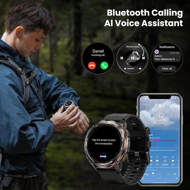 Kospet Tank T3 Ultra 2 Edición Especial Rugged Negro - Smartwatch