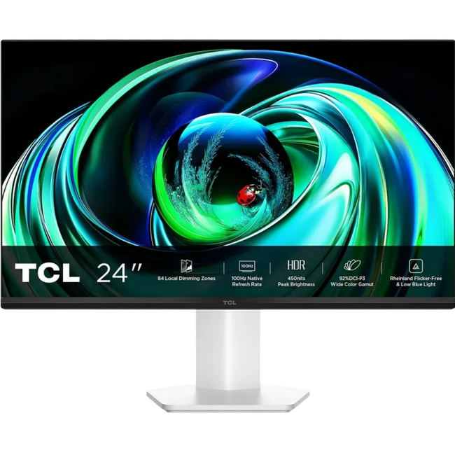 TCL 24G54 Monitor 23,8" 100 Hz MiniLED VA Blanco Hover Image