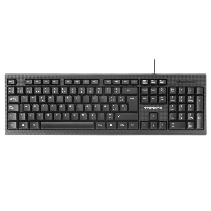 Teclado Tacens Anima Ak02es Usb Silencioso Perfil Bajo Copilot Ai Compatible Pc/mac Negro Espaol