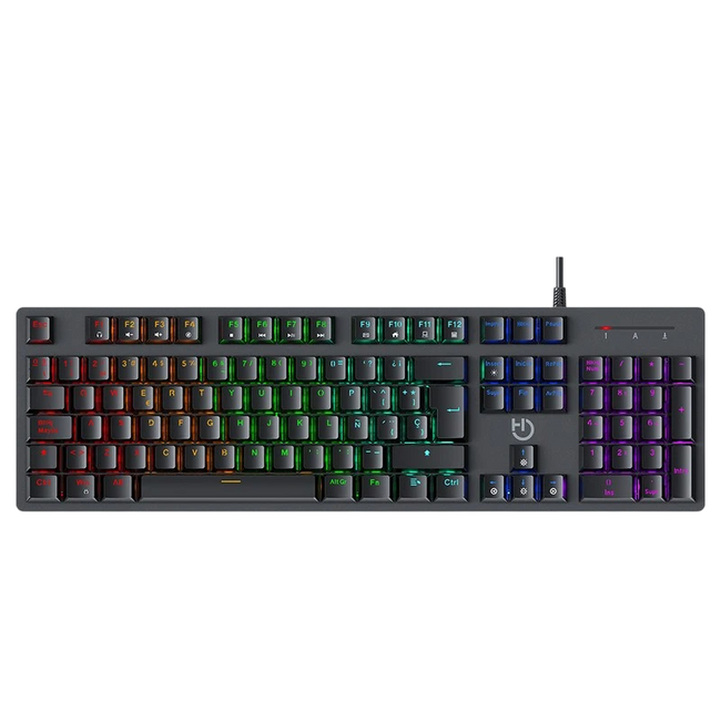Teclado Gaming Hiditec GK400 RGB USB Negro Hover Image