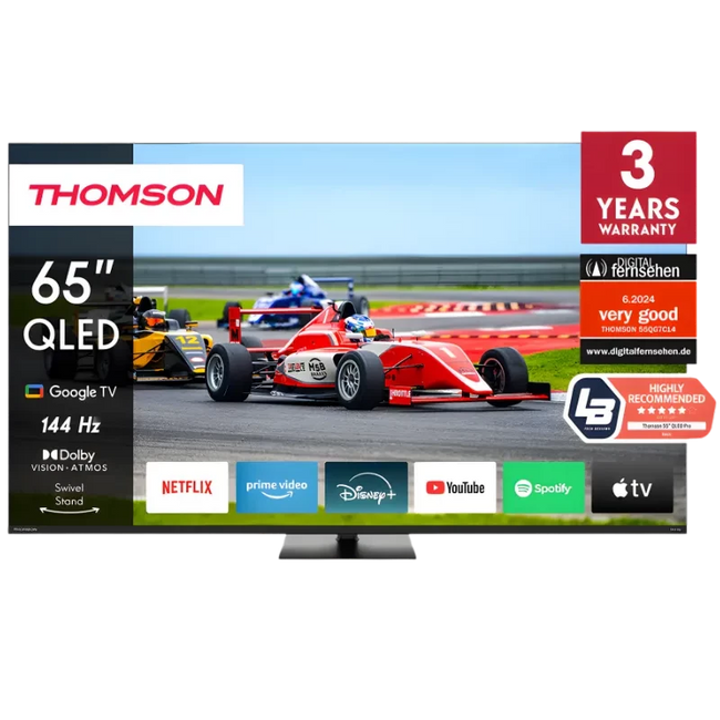 Thomson 65QG7C14 65 pulgadas 4K QLED 144Hz Dolby Vision Google TV Hover Image