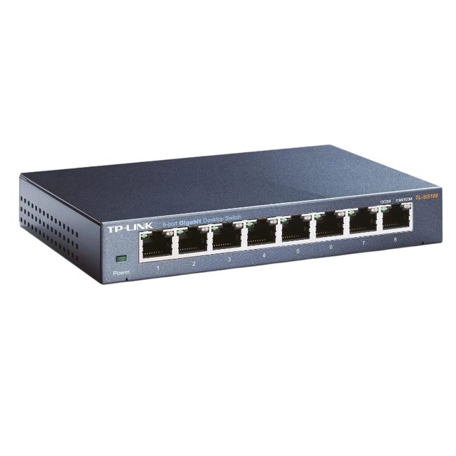 TP-LINK TL-SG108 Switch para sobremesa con 8 puertos a 10/100/1000 Mbps Hover Image
