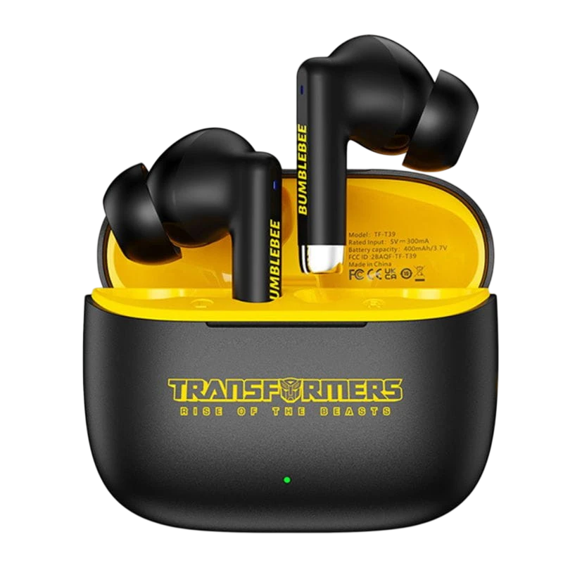 Transformers TF-T39 Negro/Amarillo Bluetooth 5.4 30h Auriculares inalámbricos