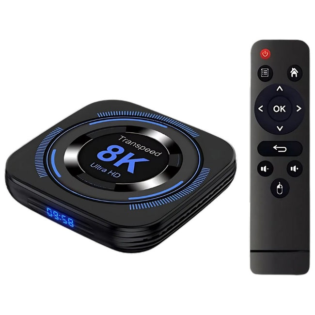 Transpeed 8K H618 4GB/64GB Wifi Dual Android 12 Negro - Android TV Hover Image