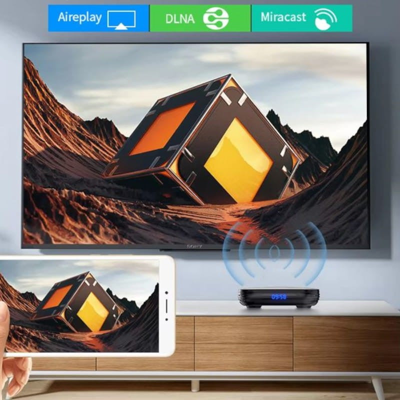 Transpeed 8K H618 2GB/16GB Wifi Dual Android 12 Negro - Android TV