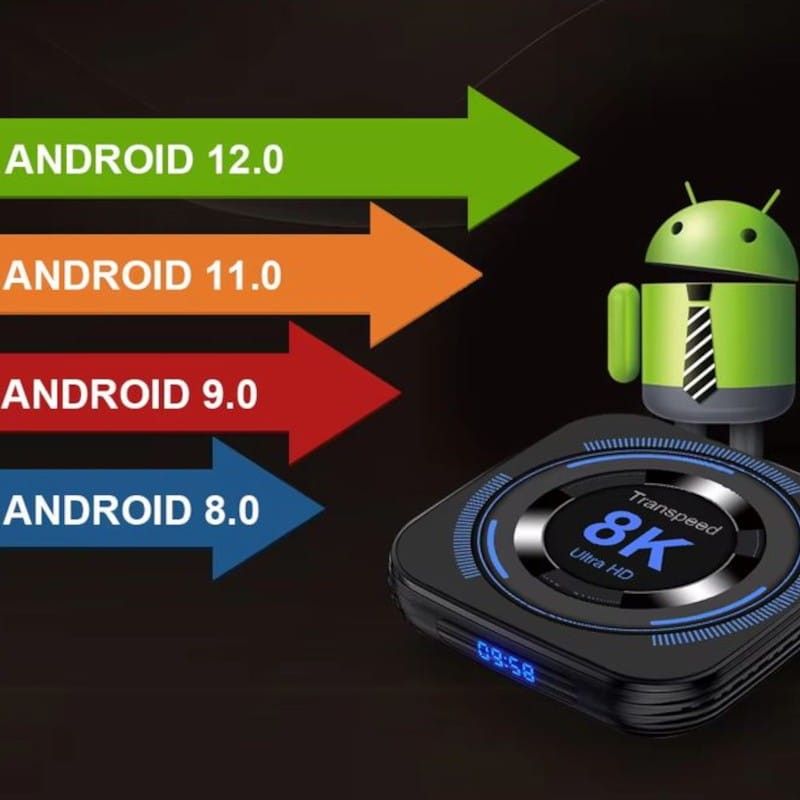 Transpeed 8K H618 4GB/32GB Wifi Dual Android 12 Negro - Android TV