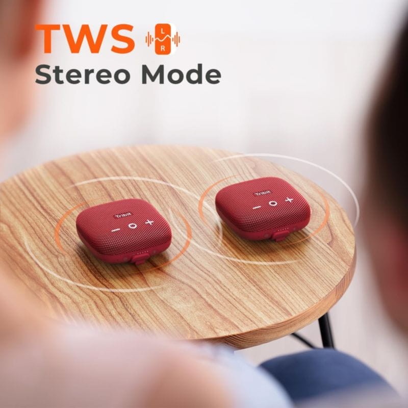 Altavoz Inalámbrico Bluetooth 5.3 Tribit StormBox Micro 2 BTS12 10W Rojo