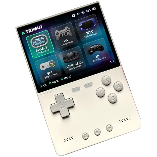 Trimui Brick (Sin SD Card) Blanco - Consola Retro Hover Image