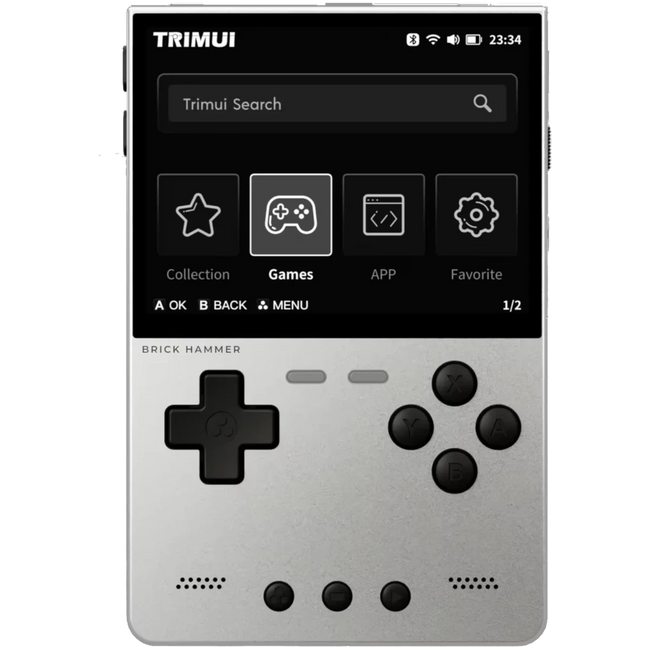 Trimui Brick Hammer Metal (Sin SD Card) Plata - Consola retro Hover Image